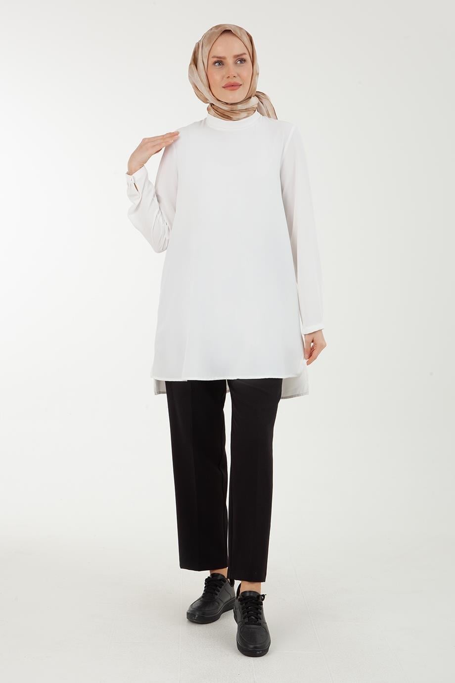 ARMİNE TREND Boru Paça Beli Kemerli Cepli Pantolon Siyah 24YT217