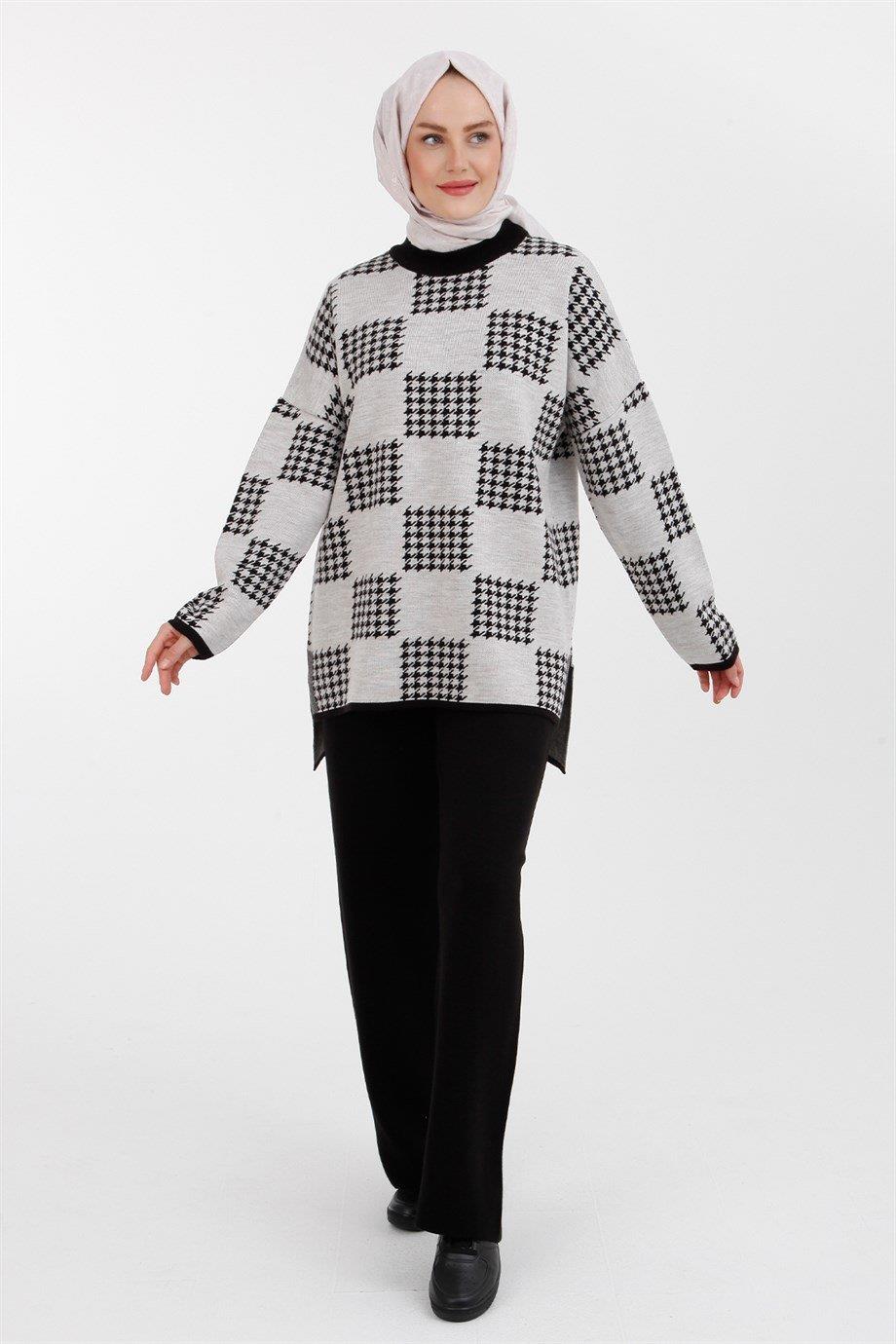 ARMİNE TREND Takım 22KD4217-Taş
