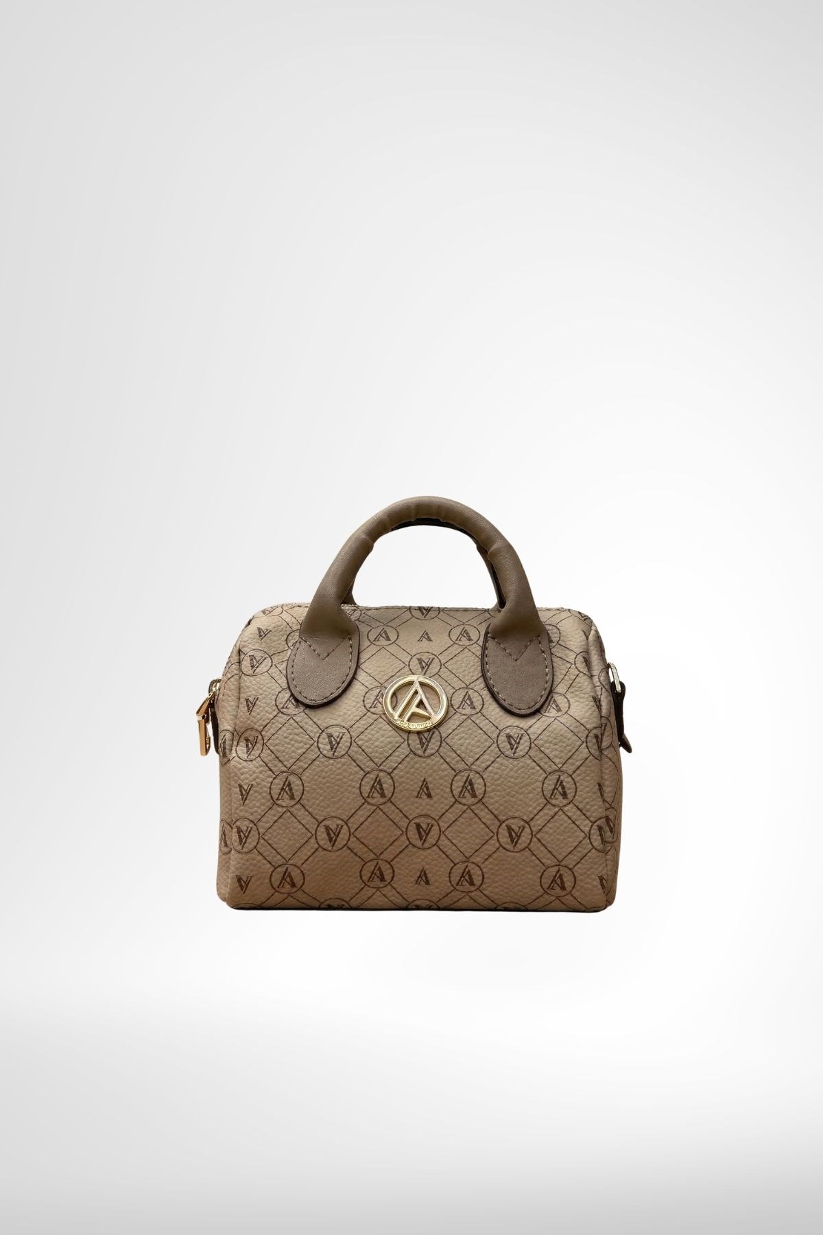 Armine Trend Omuz Askılı ve Mini El Çantası-Vizon Baskılı ARM136