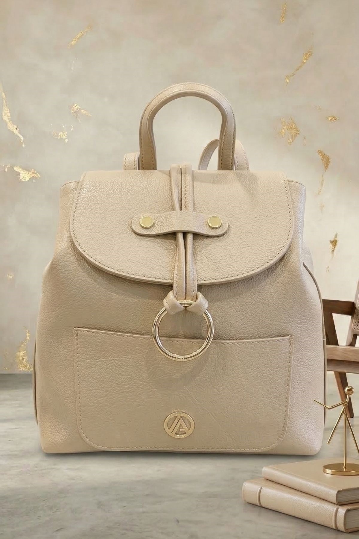 Armine Trend Küçük Sırt Çantası Bej ARM166