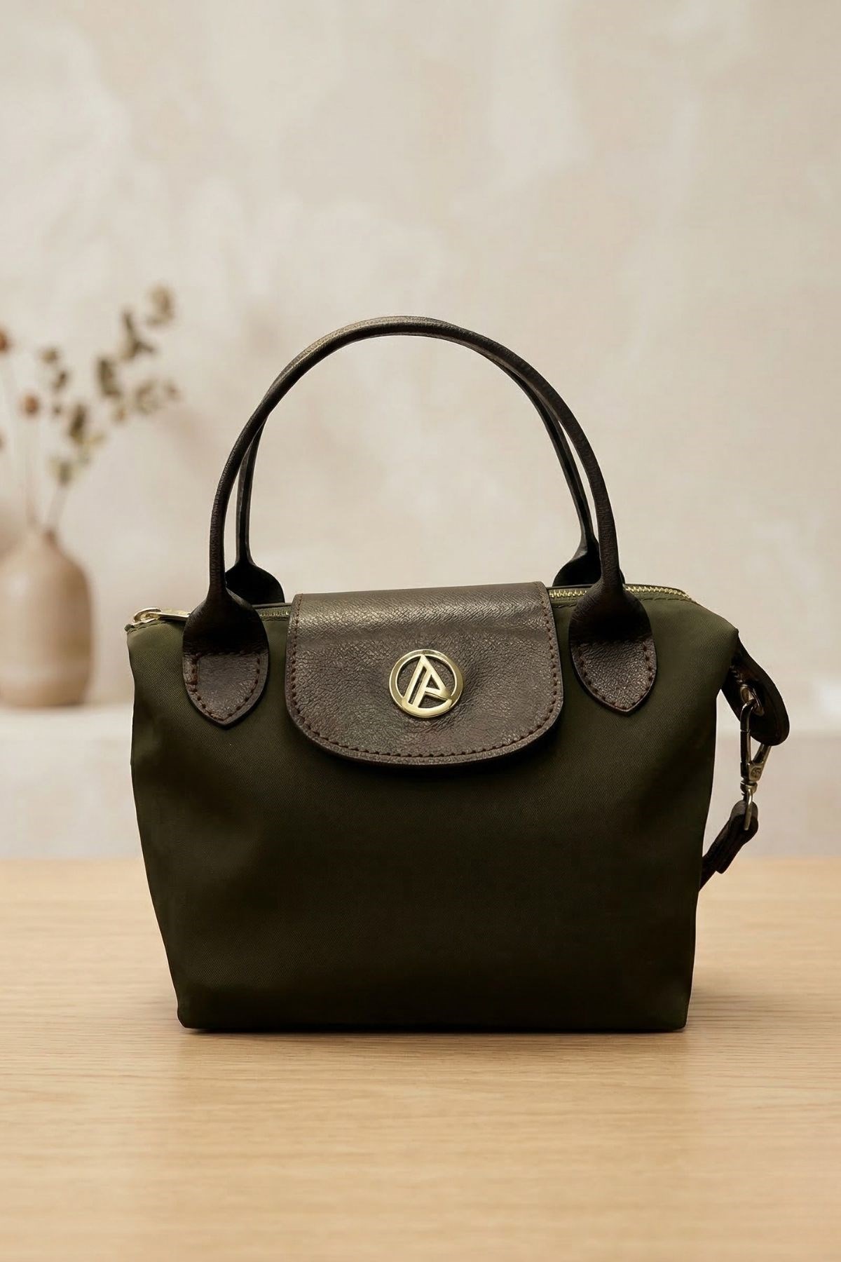 Armine Trend El Omuz Çantası Haki ARM153