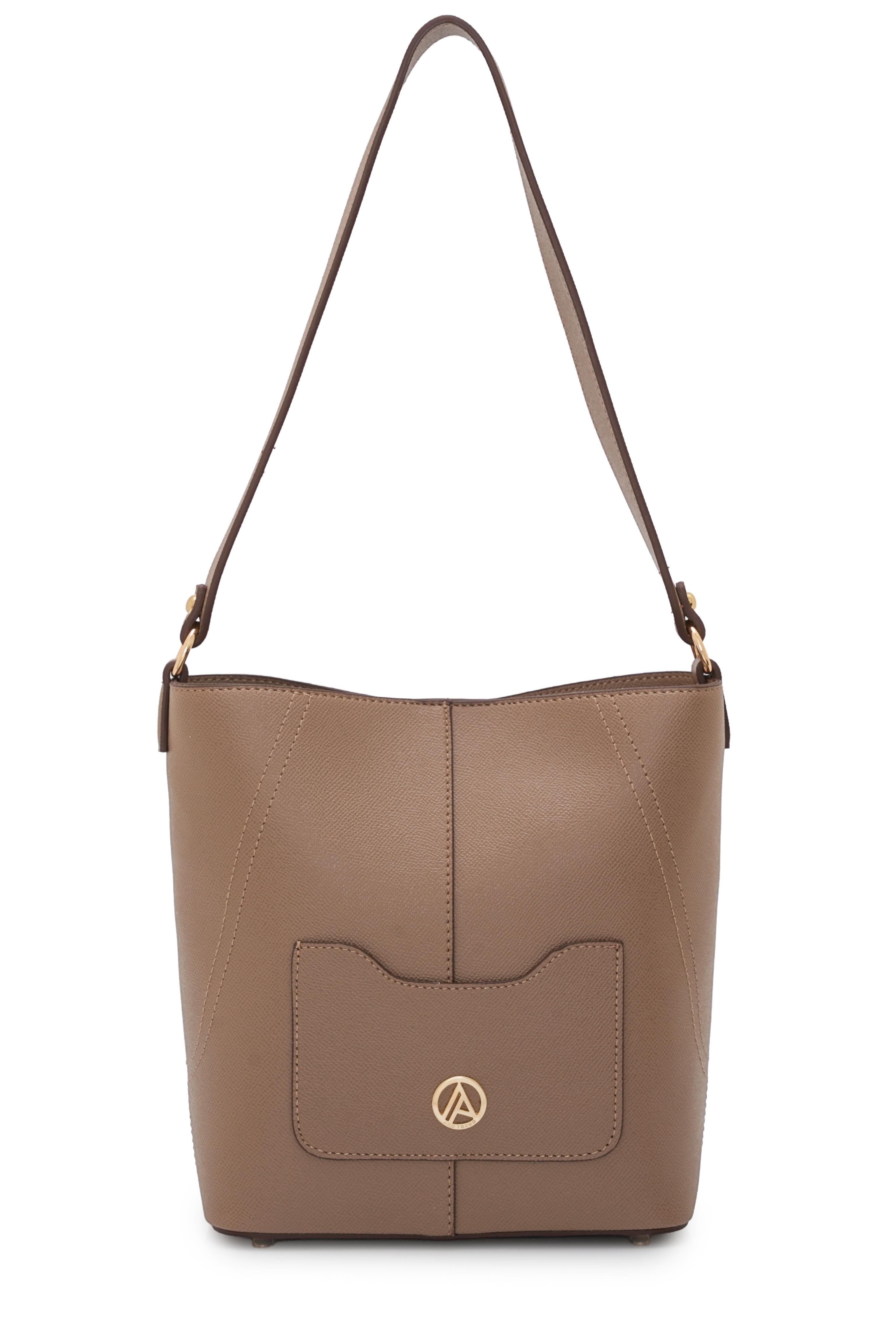 Armine Trend Omuzdan Askılı Kol Çantası Vizon ARM175