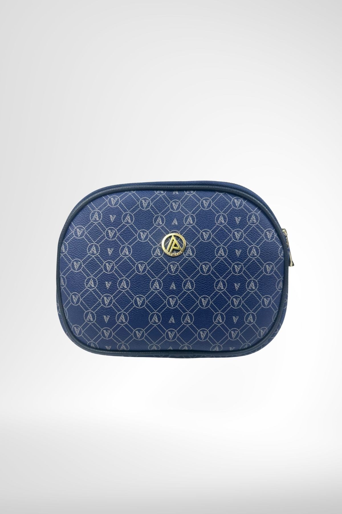 Armine Trend Üç Gözlü Omuz Çantası Lacivert Baskılı ARM141