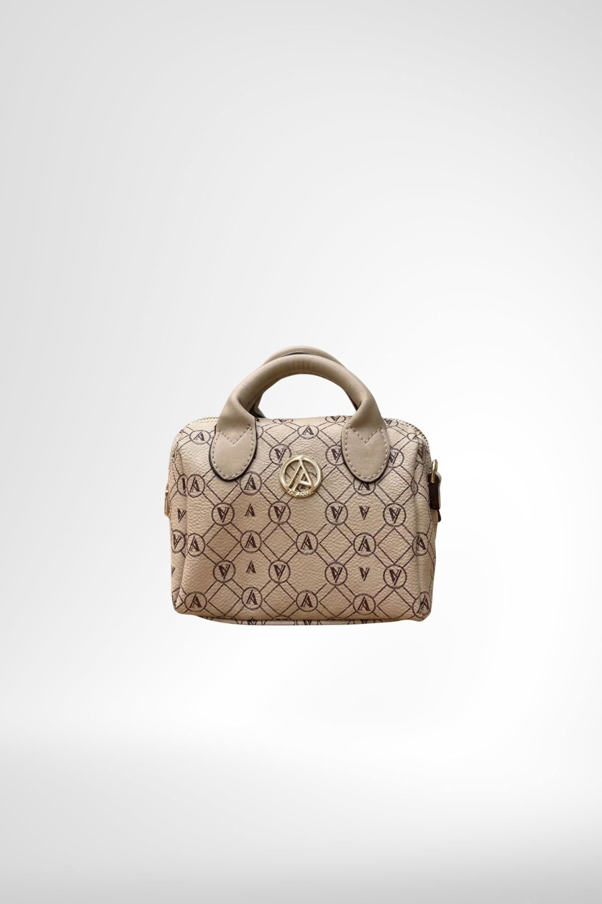 Armine Trend Omuz Askılı ve Mini El Çantası-Bej Baskılı ARM136