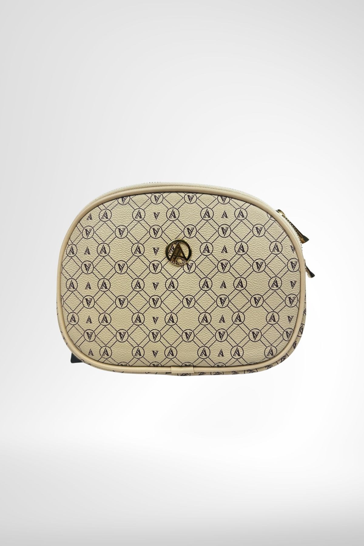 Armine Trend Üç Gözlü Omuz Çantası Bej Baskılı ARM141