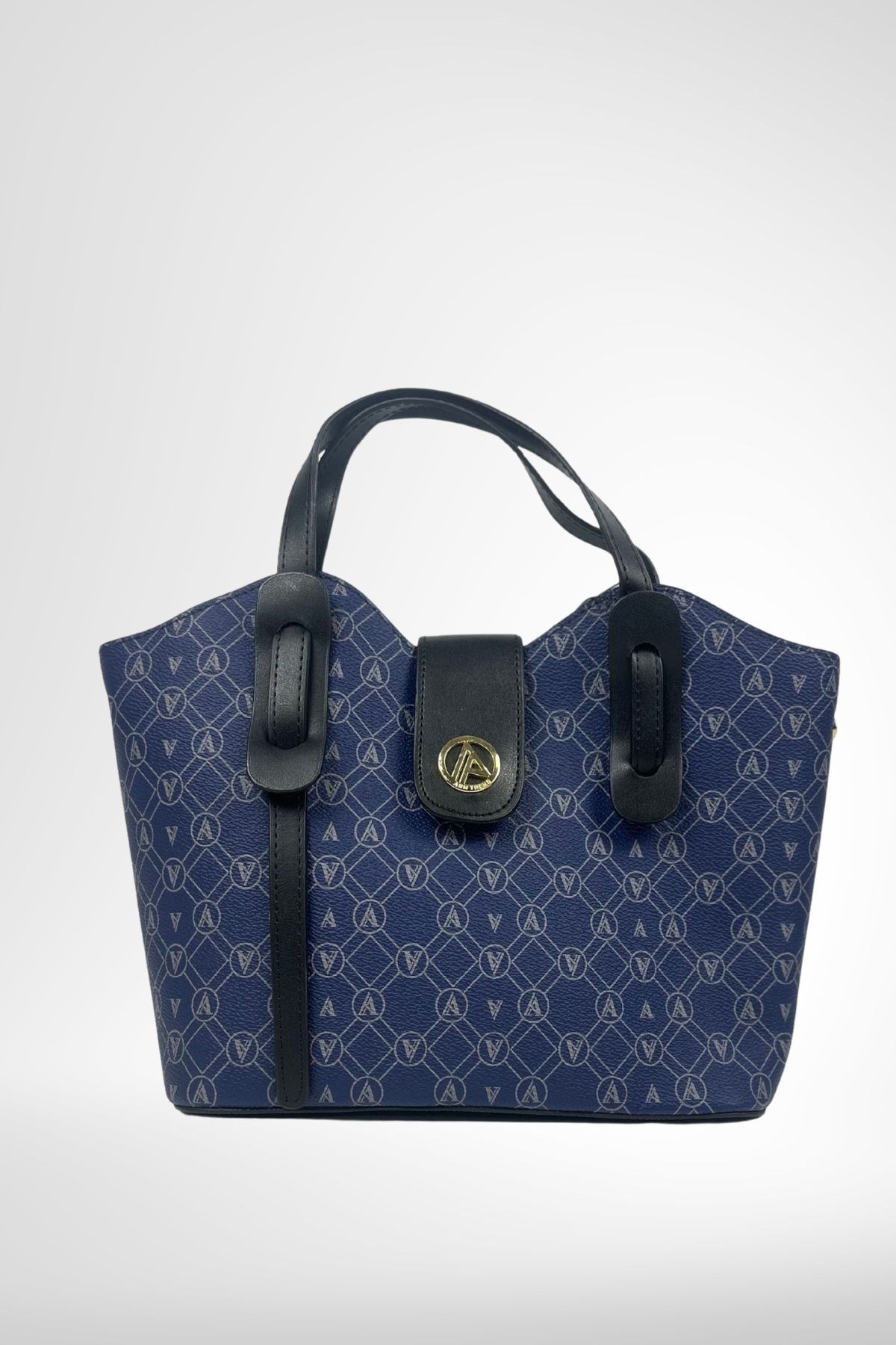 Armine Trend Logolu El Çantası Lacivert Baskılı ARM151