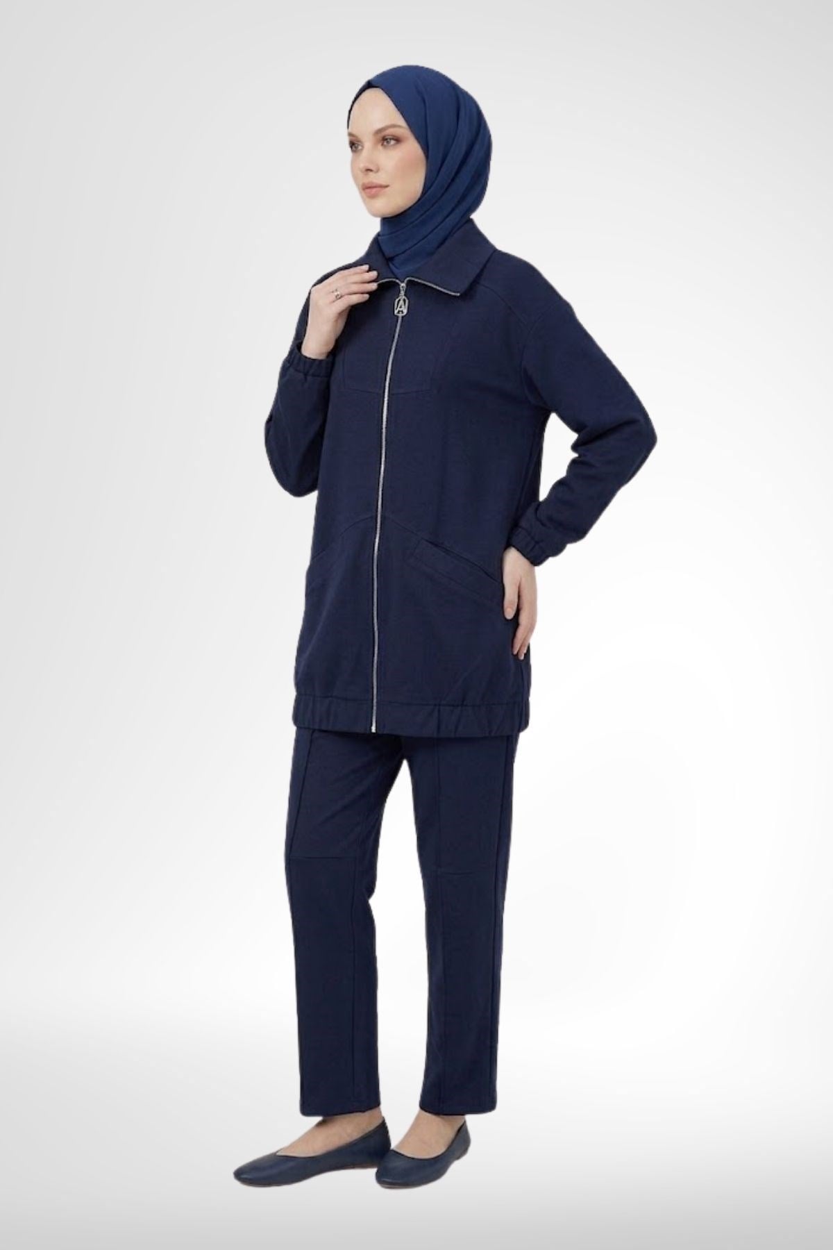 Armine Trend Fermuarlı Spor Kadın Takım Lacivert 26YT6103