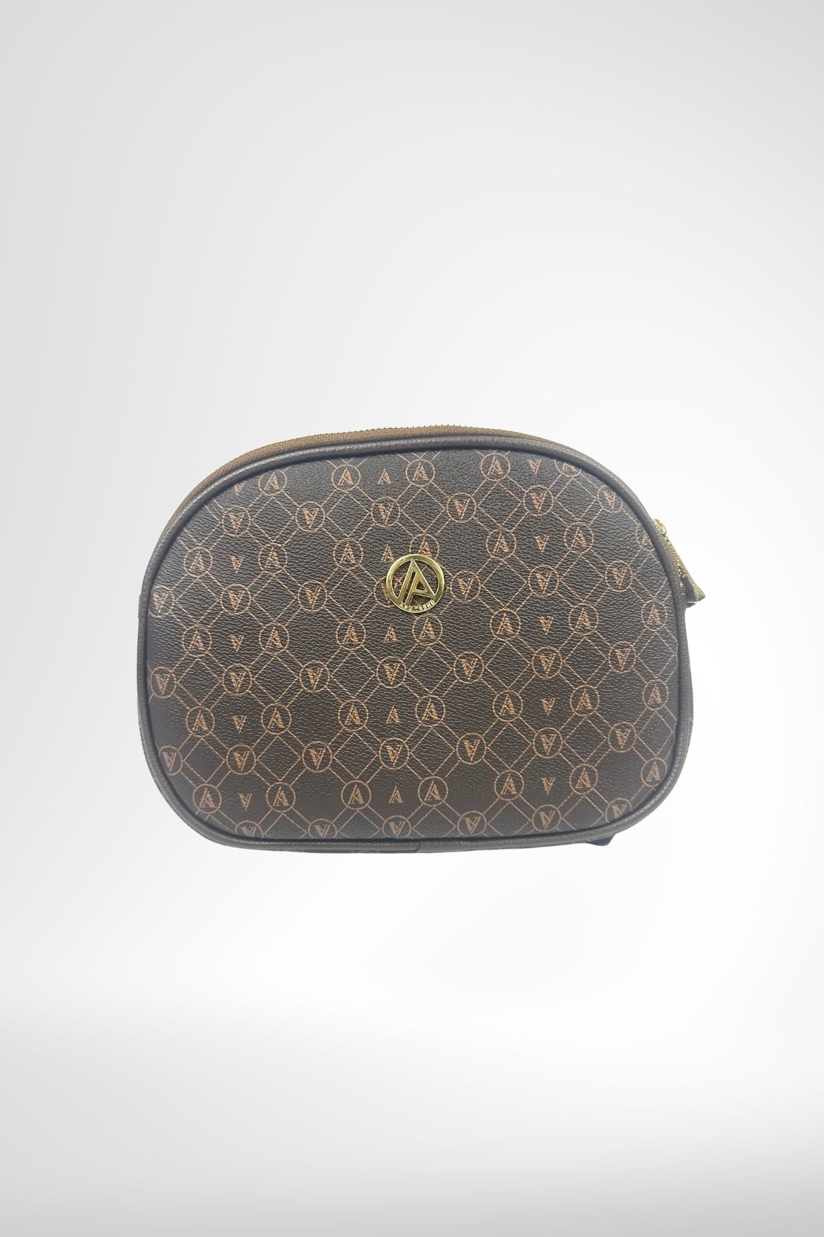 Armine Trend Üç Gözlü Omuz Çantası Kahverengi Baskılı ARM141