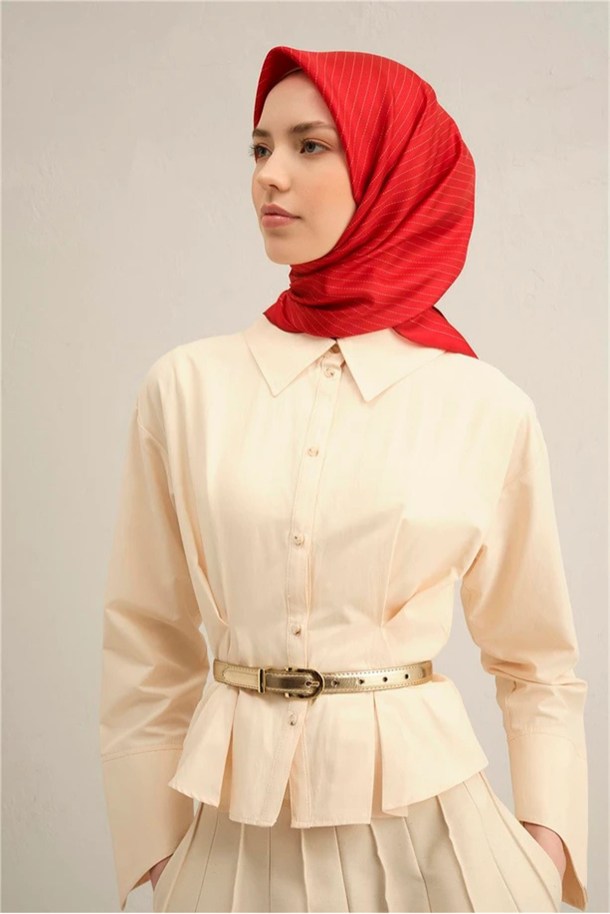 Armine Desenli Saf İpek Twill Eşarp 9348--85