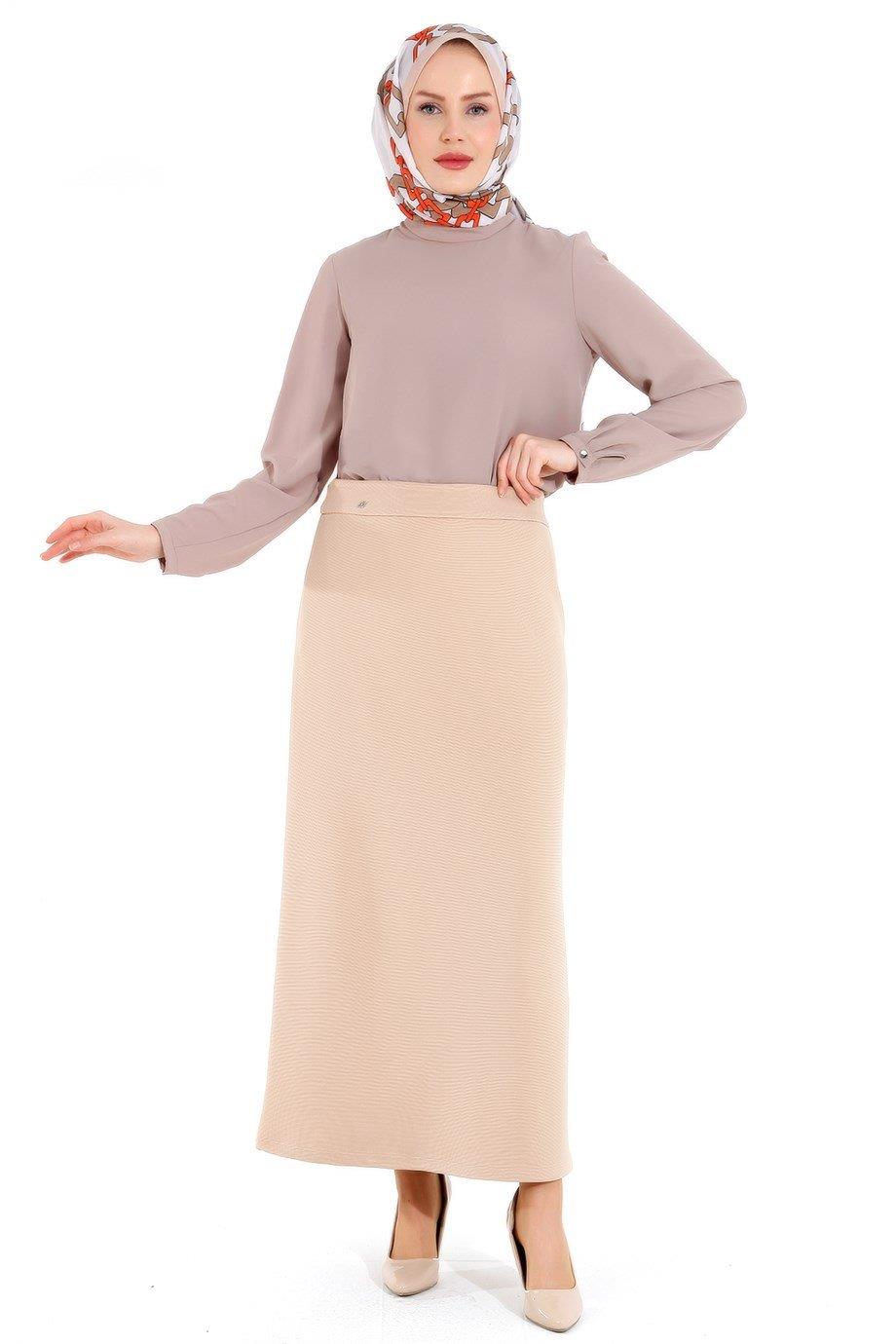 ARMİNE TREND Etek 22KT111-Camel