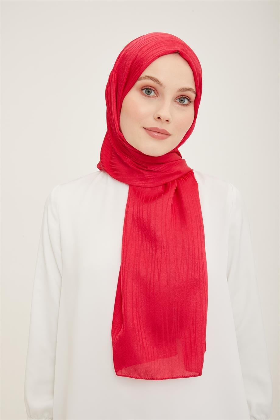 ARMİNE TREND Fuşya Polyester Şal-21226