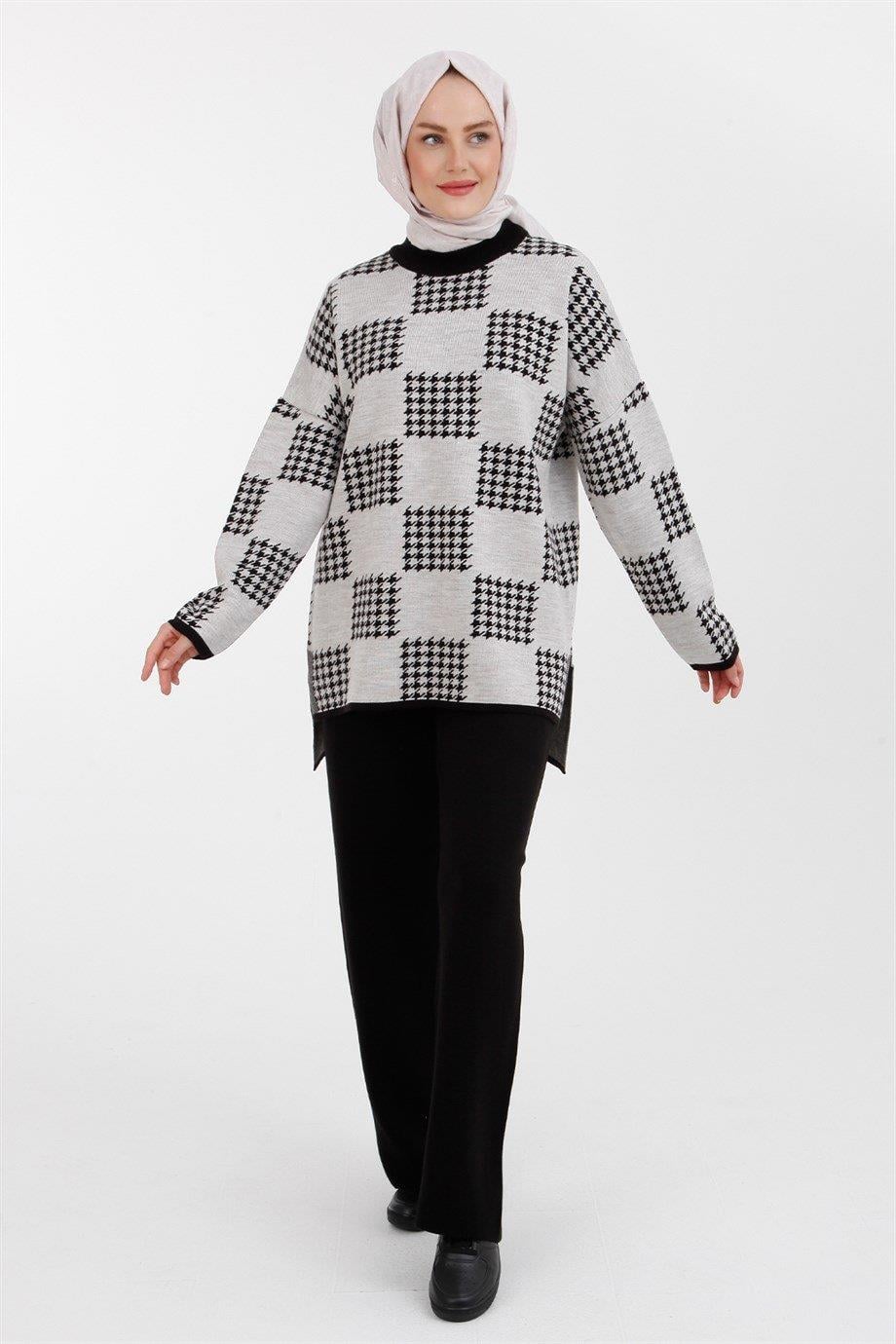 ARMİNE TREND Takım 22KD4217-Taş