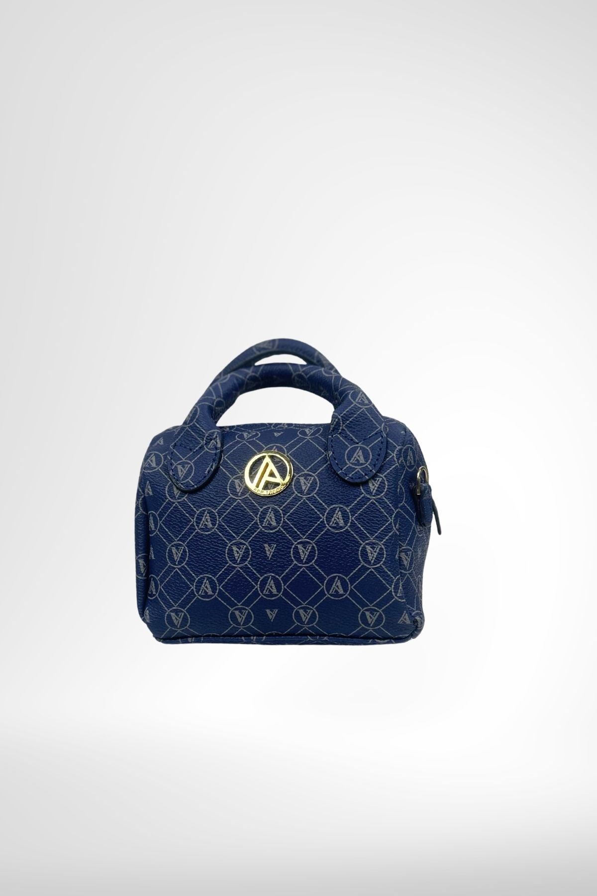 Armine Trend Omuz Askılı ve Mini El Çantası-Lacivert Baskılı ARM136