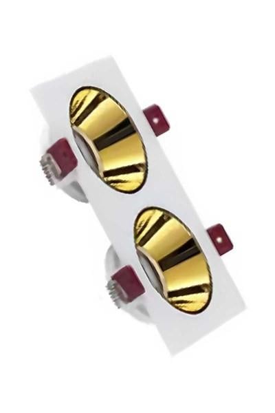 AH03-07310ACK Beyaz Çift Kare Çerçeve / Gold Reflektör Sıva Altı Spotlıght AH03-07310ACK AH03-07310 ACK Beyaz Çift Kare Çerçeve - Gold Reflektör Sıva Altı Spotlıght AH03-07310 | ACK | ubercoelektromarket.com{ubercoelektromarket}