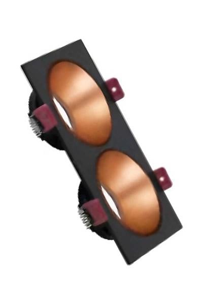 AH03-07321ACK Siyah Çift Kare Çerçeve / Sandy Rose Gold Reflektör Sıva Altı Spotlıght AH03-07321ACK AH03-07321 ACK Siyah Çift Kare Çerçeve - Sandy Rose Gold Reflektör Sıva Altı Spotlıght AH03-07321 | ACK | ubercoelektromarket.com{ubercoelektromarket}