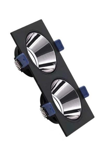 AH03-08331ACK Siyah Çift Kare Çerçeve / Siyah Krom Reflektör Sıva Altı Spotlıght Metal Gövde AH03-08331ACK AH03-08331 ACK Siyah Çift Kare Çerçeve - Siyah Krom Reflektör Sıva Altı Spotlıght Metal Gövde AH03-08331 | ACK | ubercoelektromarket.com{ubercoelektromarket}