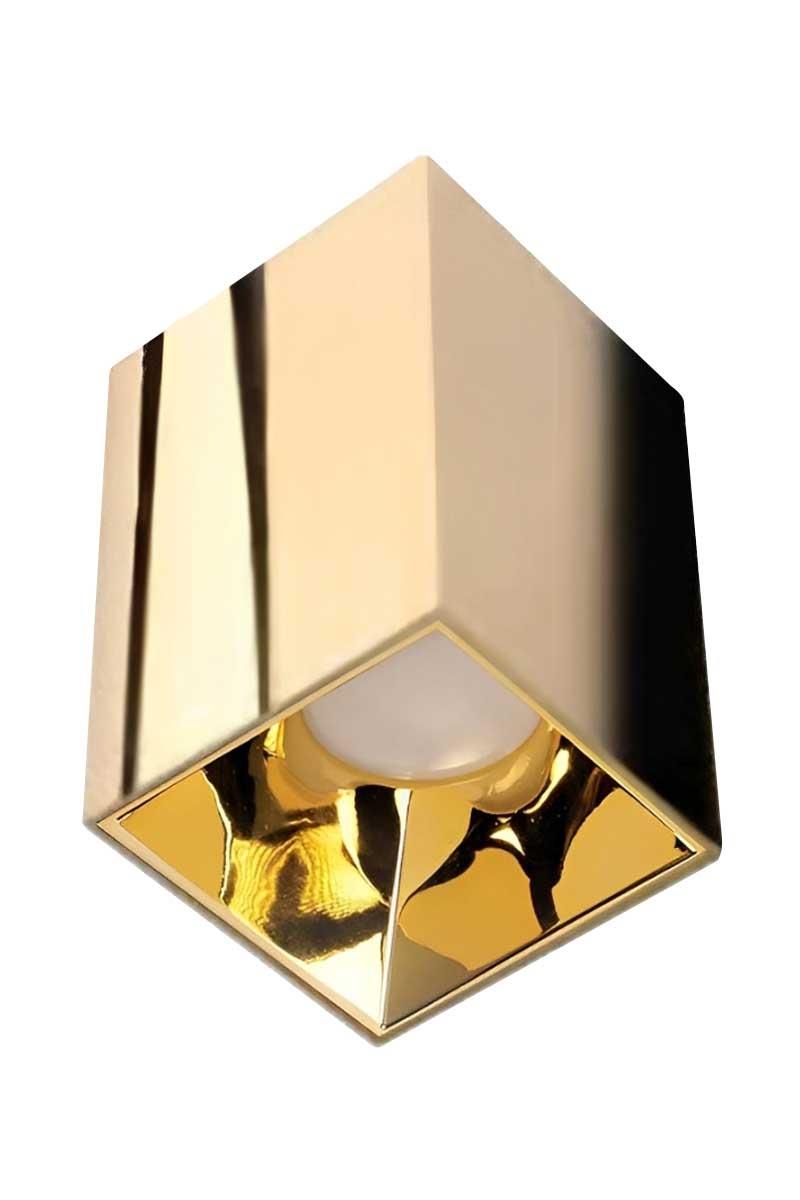ACK AH12-07566 Parlak Gold Reflektör Kare Gold Kasa Sıva Üstü Dekoratif Armatür