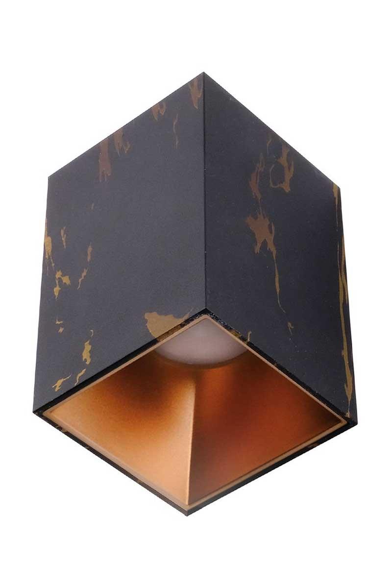 ACK AH12-07594 Mat Rose Reflektör Kare Siyah Mermer Kasa Sıva Üstü Dekoratif Armatür