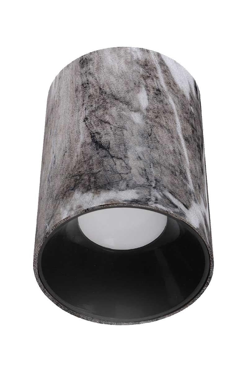 ACK AH12-08512 Siyah Reflektör Gri Mermer Kasa Sıva Üstü Dekoratif Armatür