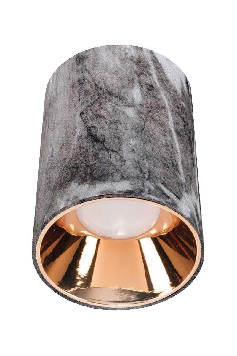 ACK AH12-08572 Parlak Rose Reflektör Gri Mermer Kasa Sıva Üstü Dekoratif Armatür
