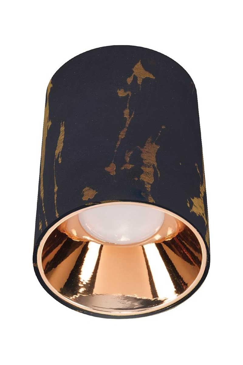 ACK AH12-08574 Parlak Rose Reflektör Siyah Mermer Kasa Sıva Üstü Dekoratif Armatür