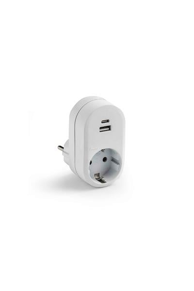 Adaptör 2P 16A + USB A + C