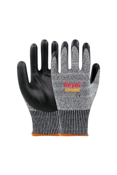 KNSVW129 10-CT-SY-SYBeybi CF510C Köpük Nitril Kaplı Kesilmeye Dirençli Eldiven Siyah\Siyah - NO: 10 - ÇiftBeybi CF510C Köpük Nitril Kaplı Kesilmeye Dirençli Eldiven{ubercoelektromarket}