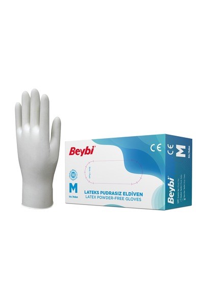DKVWZ579 L-KTBeybi Lateks Pudrasız Eldiven 100'lük Kutu Kutu - LBeybi Lateks Pudrasız Eldiven 100lük Kutu Kutu - L{ubercoelektromarket}