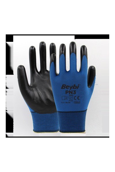 EHNVXY39XY 10-CT-MV-SYBeybi PN3 Polyester Örme Nitril Eldiven NO: 10 - Mavi\Siyah - ÇiftBeybi PN3 Polyester Örme Nitril Eldiven NO: 10 - Mavi\Siyah{ubercoelektromarket}