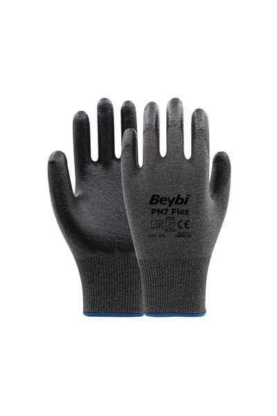 DEFKMPW8. 9-CT-GR-SYBeybi PN7 Flex Likralı İpten Örme Nitril Kaplı Eldiven NO: 9 - Çift - Gri\SiyahBeybi PN7 Flex Likralı İpten Örme Nitril Kaplı Eldiven NO: 9{ubercoelektromarket}
