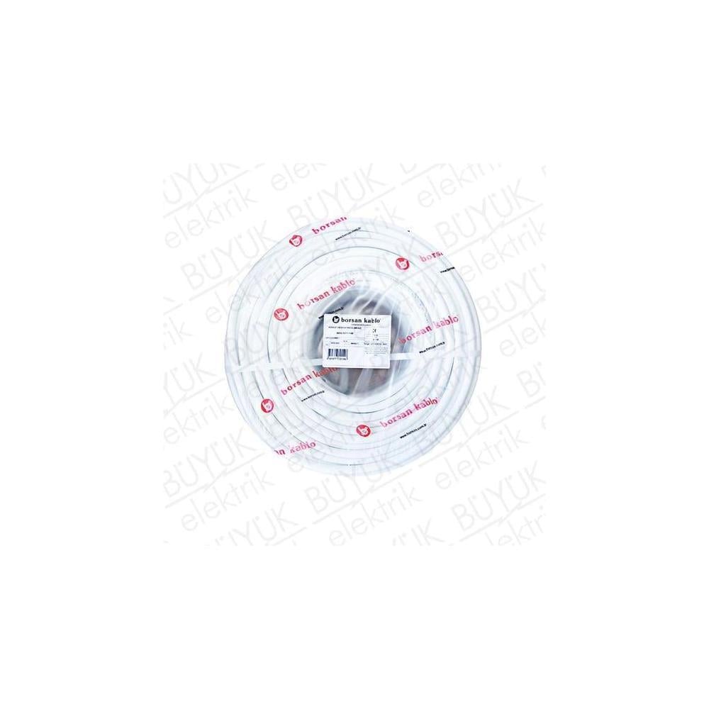 Borsan NYAF 1x1.5mm² Beyaz Renk Kablo