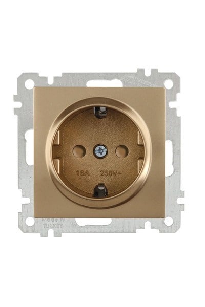 2100 605 0280Candela Mek+Tuş Topraklı Priz Çocuk Korumalı - Antik AltınCandela Mek+Tuş Topraklı Priz Çocuk Korumalı - Antik Altın{ubercoelektromarket}