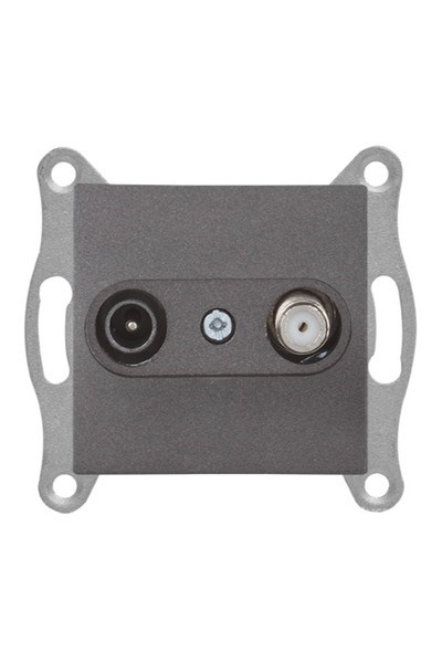 2100 156 0295Candela Mek+Tuş TV-Sat Prizi (Geçişli) 4DB/F Konnektörlü - FümeCandela Mek+Tuş TV-Sat Prizi 4DB-F Konnektörlü - Füme{ubercoelektromarket}