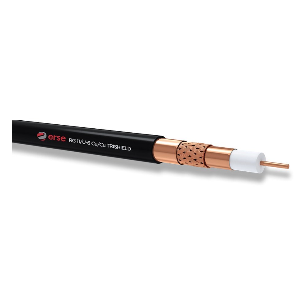ERSE FDER206200100163ZErse COAXIAL RG 11/U-6 Cu/Cu TRISHIELD Class A+ HFFR (Cca) Koaksiyel (Anten) KablosuErse COAXIAL RG 11-U-6 Cu-Cu TRISHIELD Class A+ HFFR (Cca){ubercoelektromarket}