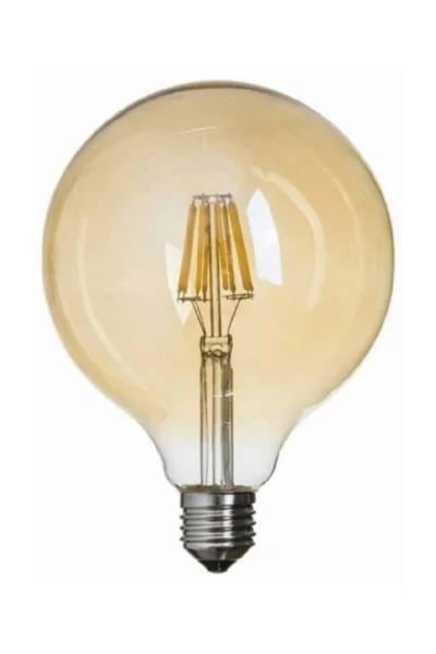Global K2 KES607 8W E27 2700K Sarı G125 Led Flamanlı Rustik Ampul