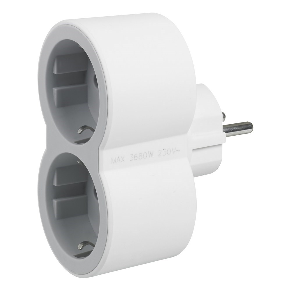 LEGRAND 694516Legrand ÇOKLU FİŞ/PRİZLER, 16 A, 2 X 2P+E ÖNDEN ÇIKIŞLI, BEYAZ/AÇIK GRİLegrand 2li önden çıkışlı priz - 16A - Beyaz-Açık Gri{ubercoelektromarket}