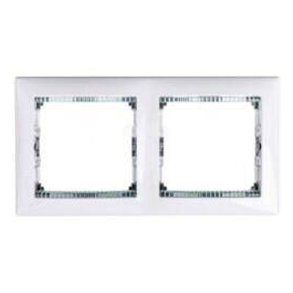 LEGRAND 774462Legrand Çerçeveler - İkili Yatay - Beyaz / Kristal bantlıLegrand Çerçeveler - İkili Yatay - Beyaz - Kristal bantlı{ubercoelektromarket}
