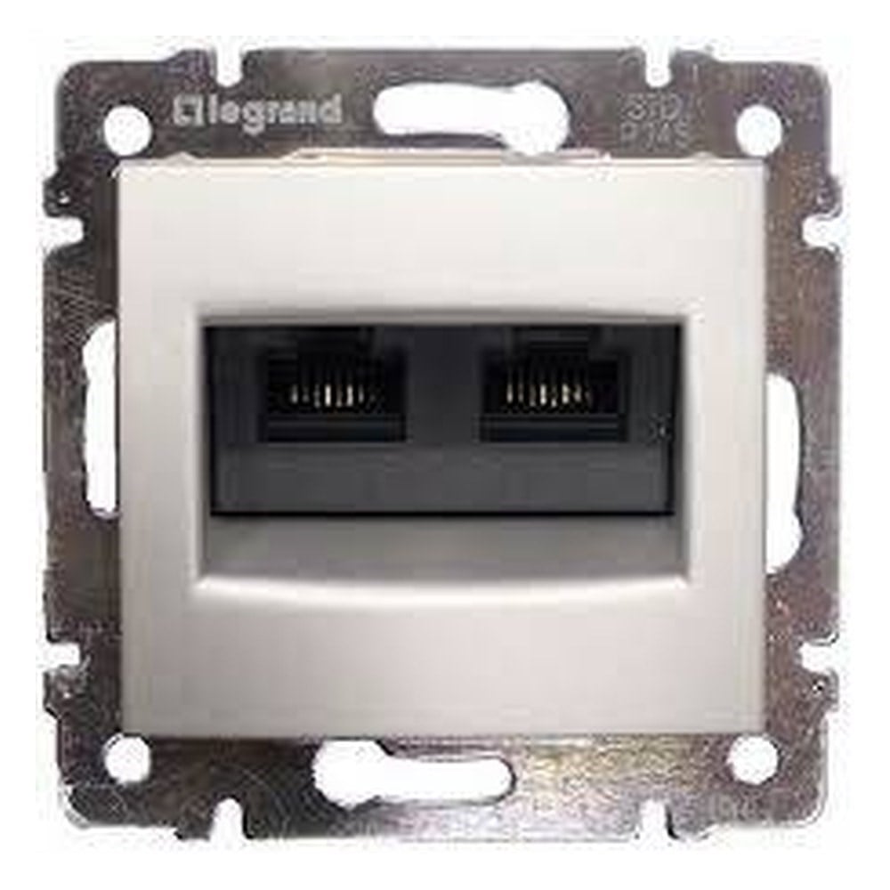 LEGRAND 770231Legrand Valena Cat5e data prizi RJ45 UTP - 2çıkış AlüminyumLegrand Data Prizleri - RJ45 Cat5e UTP, 2 çıkış{ubercoelektromarket}