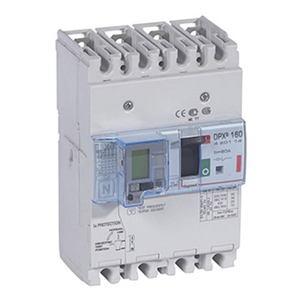 LEGRAND 420114Legrand DPX3 160 Kompakt Şalter - Termik manyetik - 4 kutup - Entegre kaçak akım modüllü - Icu(kA) 36 - In(A) 80Legrand DPX3 160 Kompakt Şalter - Termik manyetik - 4 kutup{ubercoelektromarket}