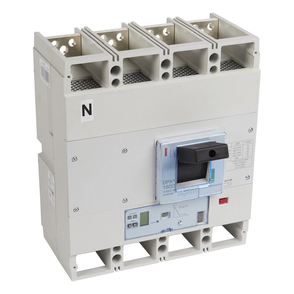 LEGRAND 422306Legrand DPX3 1600 Kompakt Şalter - Elektronik S2 Versiyon - 4 kutup - Icu(kA) 36 - In(A) 800Legrand DPX3 1600 Kompakt Şalter - Elektronik S2 Versiyon{ubercoelektromarket}