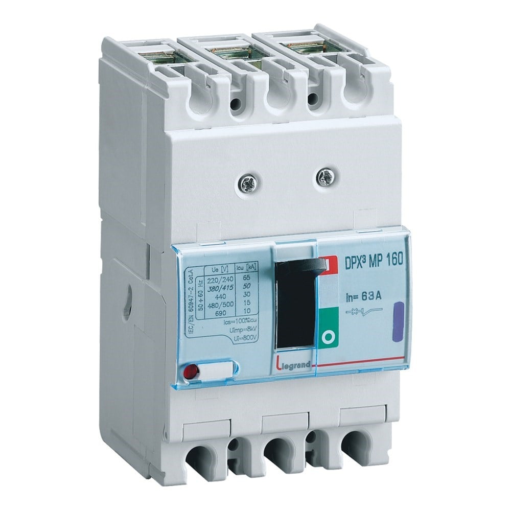 LEGRAND 420713Legrand DPX3 Sadece Manyetik Korumalı Şalter - DPX3 160 - 3 kutup - Icu(kA) 16 - In(A) 63Legrand DPX3 Sadece Manyetik Korumalı Şalter - DPX3 160 - 3{ubercoelektromarket}