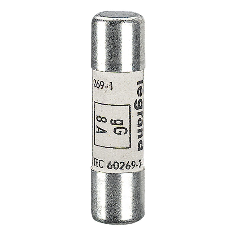 LEGRAND 013308Legrand Endüstriyel Kartuş gG (Hızlı Tip) - 10x38 - 8A 500V~ - GöstergesizLegrand Endüstriyel Kartuş gG (Hızlı Tip) - 10x38 - 8A 500V~{ubercoelektromarket}