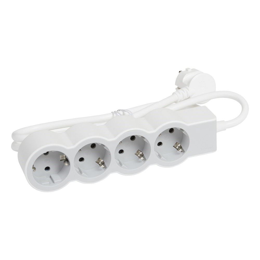 LEGRAND 694561Legrand STANDART GRUP PRİZLER, 16 A, 3680 W, 4 X 2P+E ÇIKIŞLI, 3 X 1,5 mm2 KESİTLİ 3m UZUNLUKTA KABLO, BEYAZ/AÇLegrand Grup Priz Standart Seri - Dörtlü Çocuk Korumalı{ubercoelektromarket}