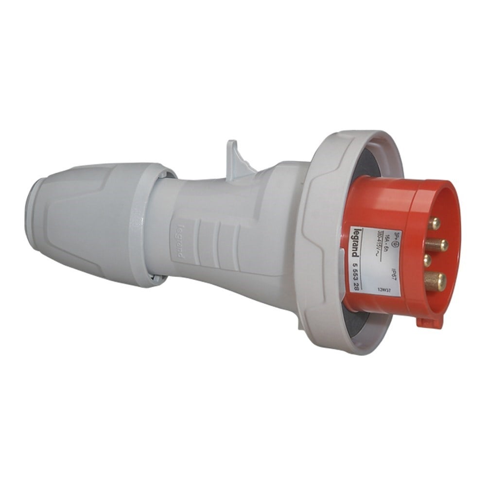 LEGRAND 555438Legrand P17 Tempra Pro düz fiş, 400 V, 32A, 3P+T - IP67Legrand P17 Tempra Pro düz fiş, 400 V, 32A, 3P+T - IP67{ubercoelektromarket}