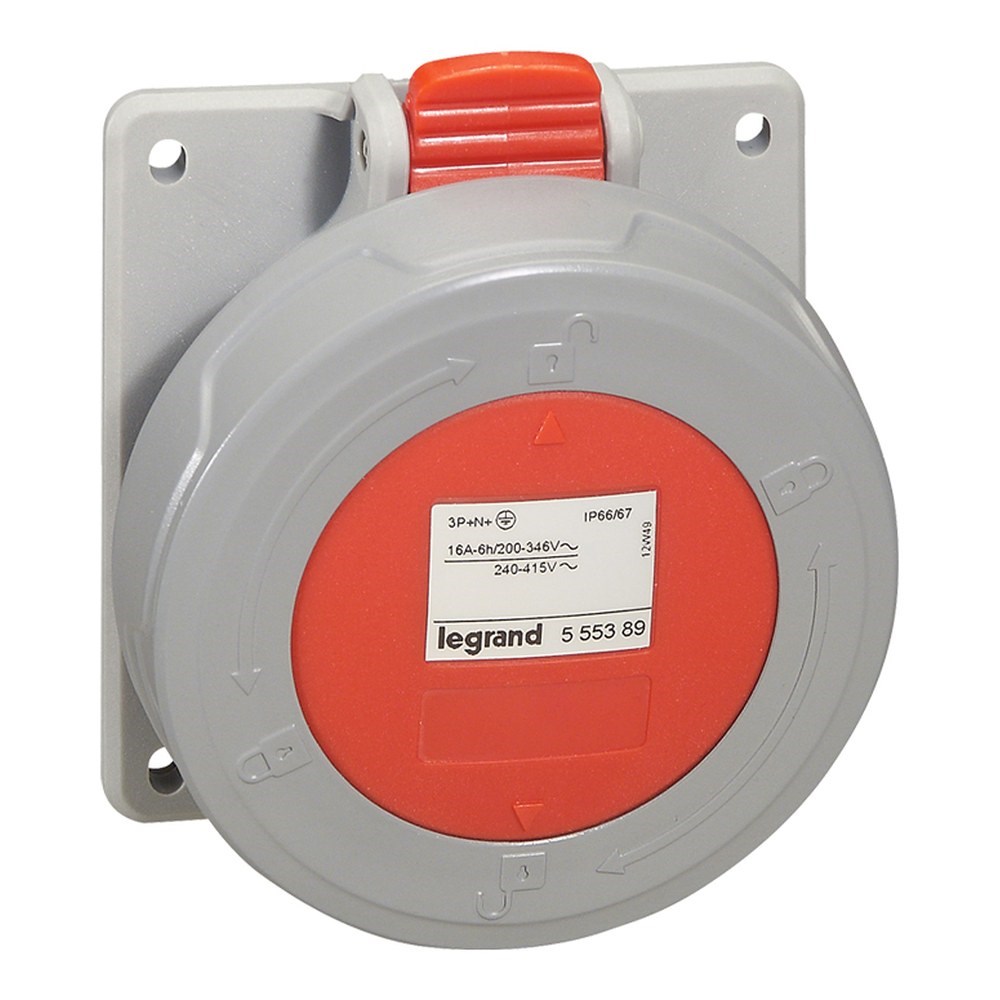 LEGRAND 555489Legrand P17 Tempra Pro eğik makina prizi, 400 V, 32A, 3P+N+T - IP67Legrand P17 Tempra Pro eğik makina prizi, 400 V, 32A, 3P+N+T{ubercoelektromarket}