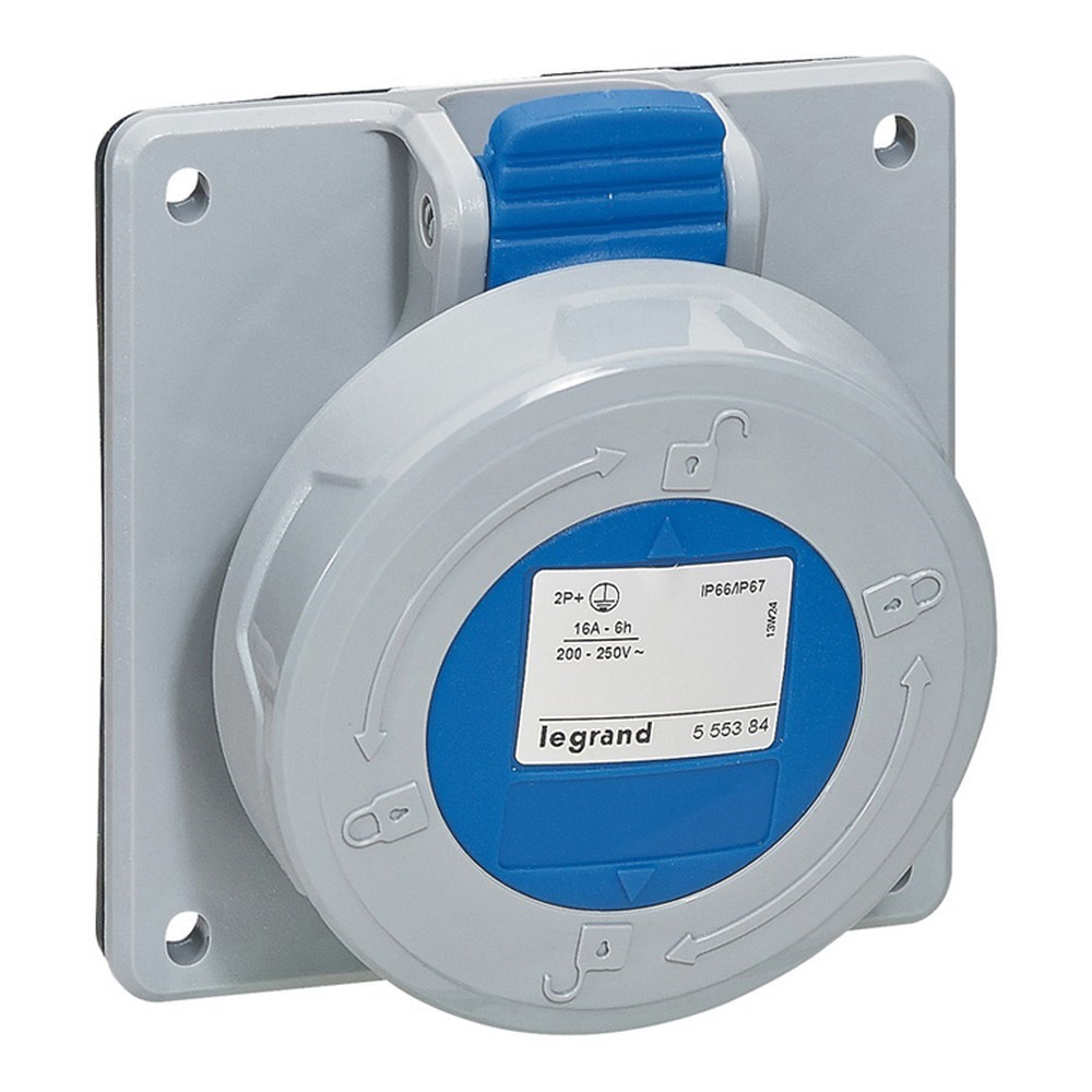 LEGRAND 555484Legrand P17 Tempra Pro eğik makina prizi, 230 V, 32A, 2P+T - IP67Legrand P17 Tempra Pro eğik makina prizi, 230 V, 32A, 2P+T{ubercoelektromarket}