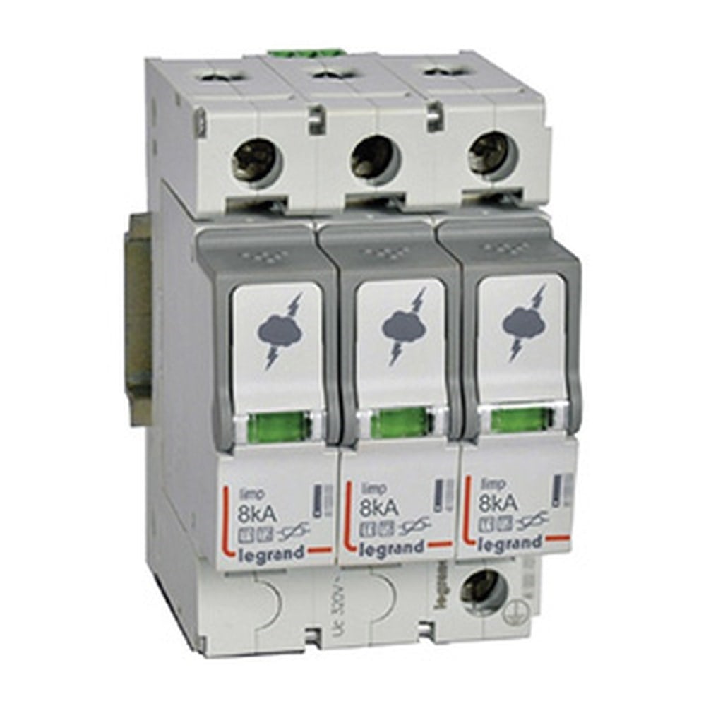 LEGRAND 412252Legrand Parafudr - Ana Dağıtım Pano - T1+T2 - Kutup: 3K - I total(kA) 10/350: 25 kA - Up: 1,5kV - Uc: 320V~Legrand Parafudr - Ana Dağıtım Pano - T1+T2 - Kutup: 3K - I{ubercoelektromarket}