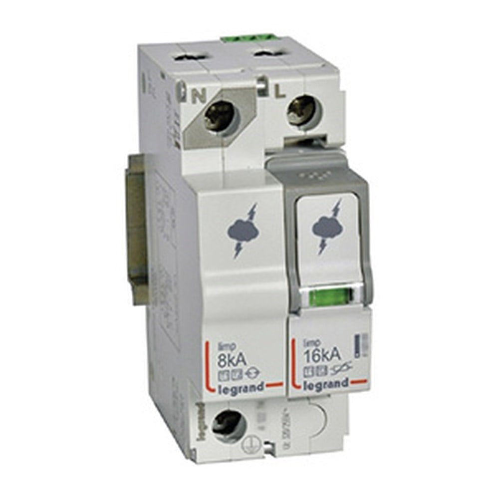 LEGRAND 412254Legrand Parafudr - Ana Dağıtım Pano - T1+T2 - Kutup: 1K+N - I total(kA) 10/350: 16 kA - Up: 1,5kV - Uc: 320V~Legrand Parafudr - Ana Dağıtım Pano - T1+T2 - Kutup: 1K+N{ubercoelektromarket}