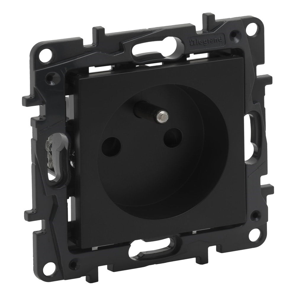 LEGRAND 768617Legrand Prizler - Fransız standardı topraklı priz (UPS) - SiyahLegrand Prizler - Fransız standardı topraklı priz (UPS){ubercoelektromarket}