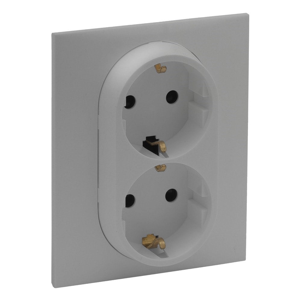 LEGRAND 768216Legrand Prizler - İkili topraklı priz - AlüminyumLegrand Prizler - İkili topraklı priz - Alüminyum{ubercoelektromarket}
